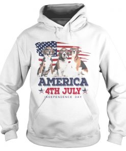 Cool Beagle America 4th July Independence Day Hoodie