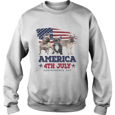 Cool French Bulldog America 4th July Independence Day Sweatshirt