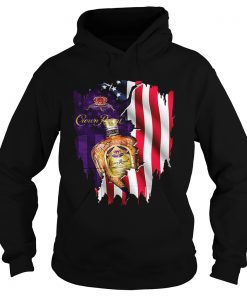 Crown Royal inside American flag Hoodie