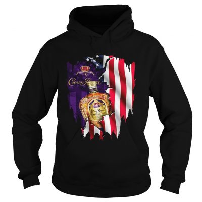 Crown Royal inside American flag Hoodie