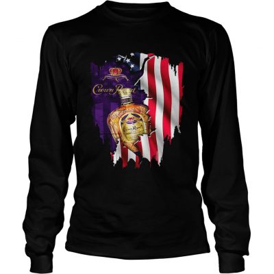 Crown Royal inside American flag Longsleeve Tee
