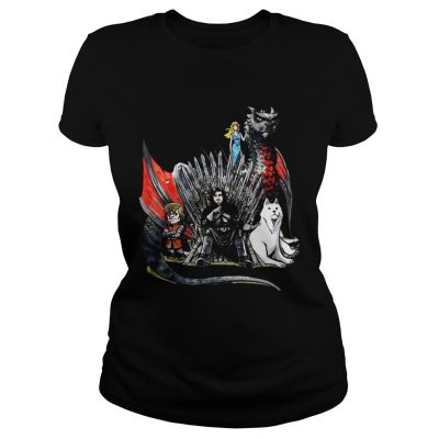 Daenerys Targaryen Jon Snow and Tyrion Lannister Game of Thrones Ladies Tee