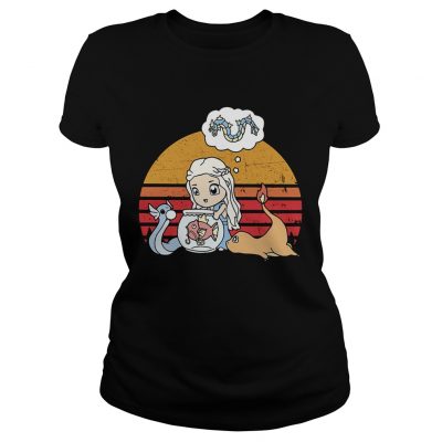Daenerys Targaryen chibi Game of Thrones retro Ladies Tee