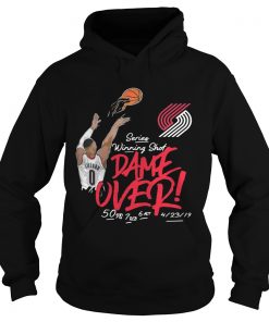 Damian Lillard Portland Trail Blazers series winning shot dame over Hoodie