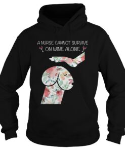 Dickhead dog A nurse cannot survive on wine alone Hoodie