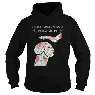 Dickhead dog A nurse cannot survive on wine alone Hoodie