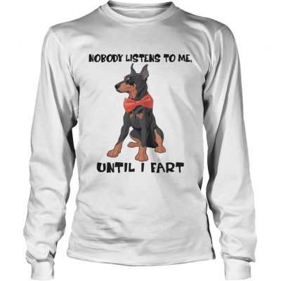 Doberman Funny Longsleeve Tee
