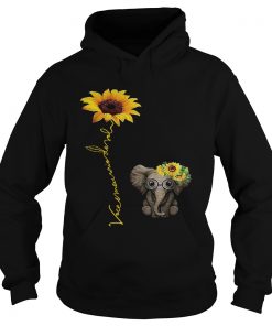 Elefanta girassol vocmeu raio de sol camisa Hoodie
