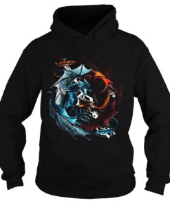 Fire dragon and ice dragon battle Hoodie