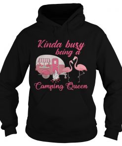 Flamingo kinda busy being a camping queen Hoodie
