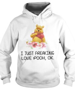 Flower I just freaking love pooh ok Hoodie