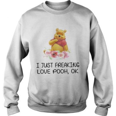 Flower I just freaking love pooh ok Sweater