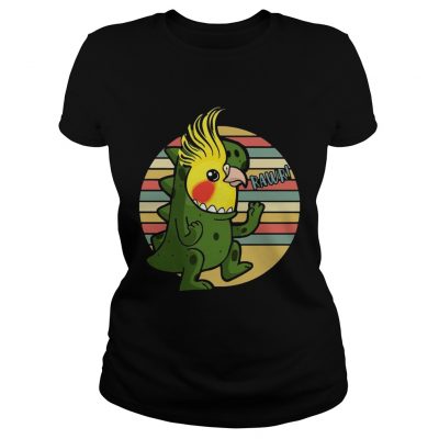 Funny Parrot Costume TRex Vintage Ladies Tee