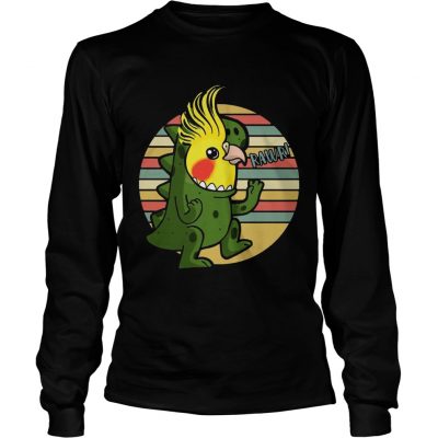 Funny Parrot Costume TRex Vintage Longsleeve Tee