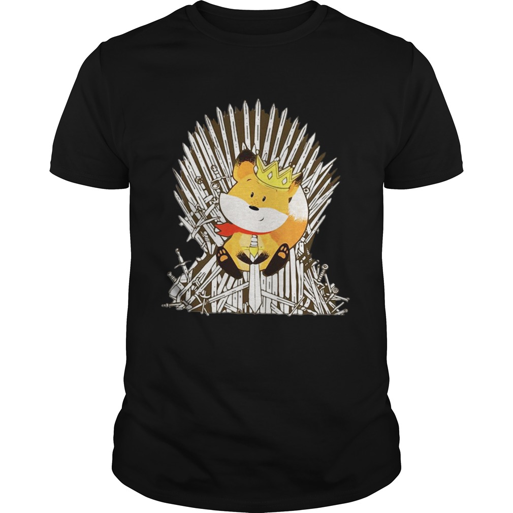 Game of Thrones Fox King Iron throne shirt