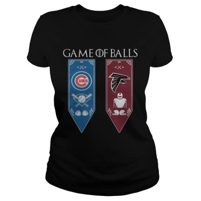 Game of Thrones game of balls Chicago Cubs and Atlanta Falcons Ladies Tee