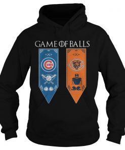 Game of Thrones game of balls Chicago Cubs and Chicago Bears Hoodie