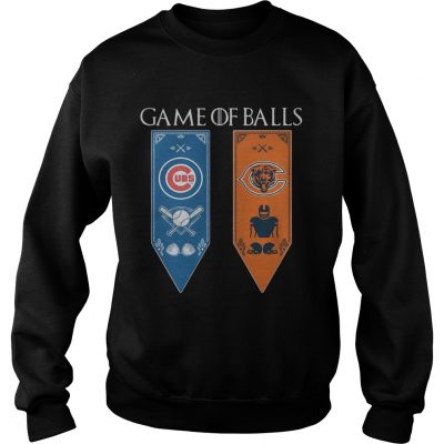 Game of Thrones game of balls Chicago Cubs and Chicago Bears Sweater
