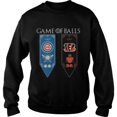Game of Thrones game of balls Chicago Cubs and Cincinnati Bengals Sweater