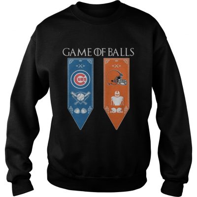 Game of Thrones game of balls Chicago Cubs and Cleveland Browns Sweater