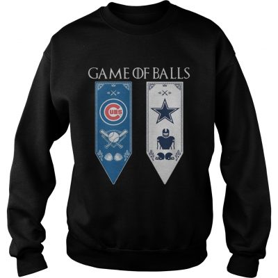 Game of Thrones game of balls Chicago Cubs and Dallas Cowboys Sweater