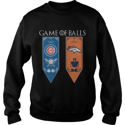 Game of Thrones game of balls Chicago Cubs and Denver Broncos Sweater