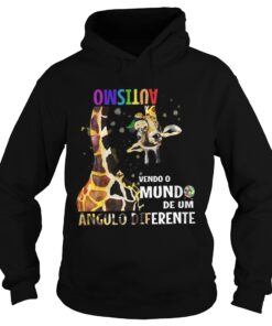Giraffe autism Vendo O Mundo De Um Angulo Diferente Hoodie