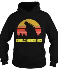 Godzilla King of the monsters vintage retro sunset Hoodie