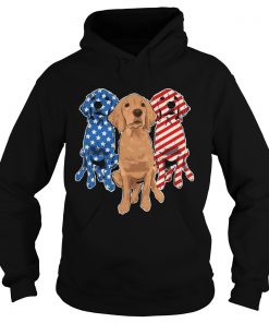Golden Retriever Flag Hoodie