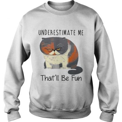 Grumpy Cat Underestimate me thatll be fun Sweatshirt