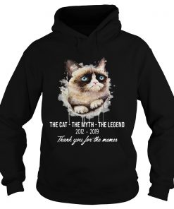 Grumpy Cat the cat the myth the legend 2012 2019 thank you for the memes Hoodie