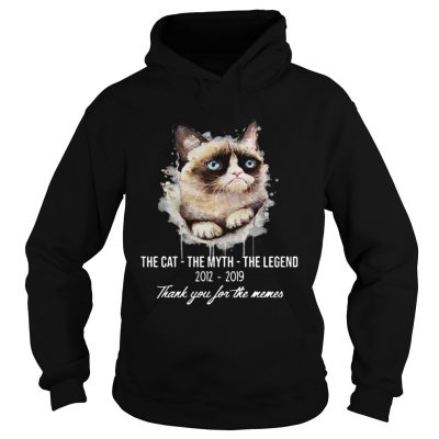 Grumpy Cat the cat the myth the legend 2012 2019 thank you for the memes Hoodie