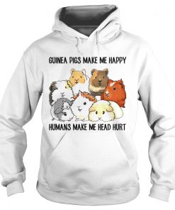 Guinea pigs make me happy humans make me head hurt Hoodie