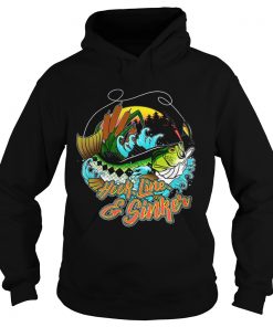 Hook line and sinker forest and sea Hoodie
