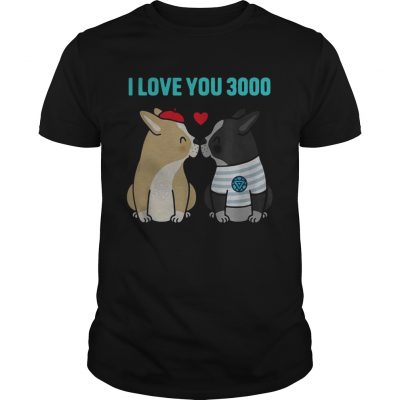 I love you 3000 Bulldog kiss Unisex Shirt