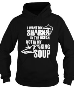 I want my sharks in the ocean not in my fucking soup Hoodie