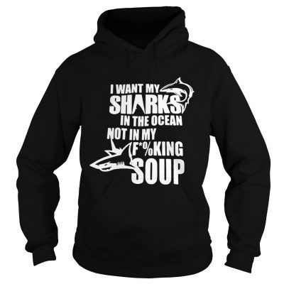 I want my sharks in the ocean not in my fucking soup Hoodie