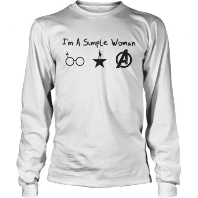 Im A Simple Woman Harry Potter Hamilton Avengers Longsleeve Tee