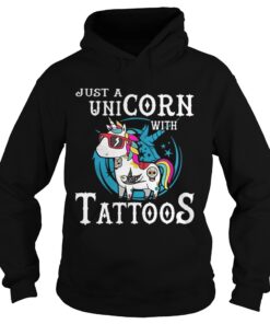 Just a unicorn with tattoos Hoodie