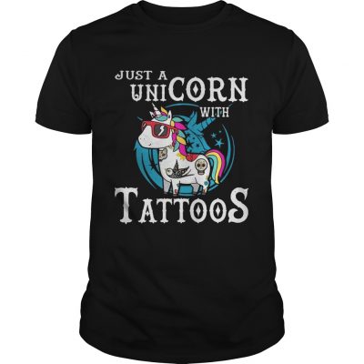 Just a unicorn with tattoos Unisex Shirt