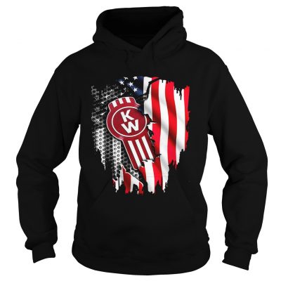 Kenworth Trucks The Worlds Best inside American flag Hoodie