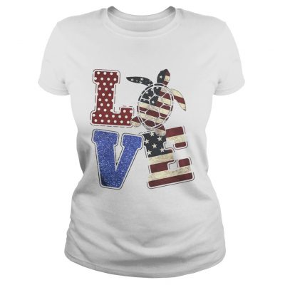 Love Turtle America Ladies Tee
