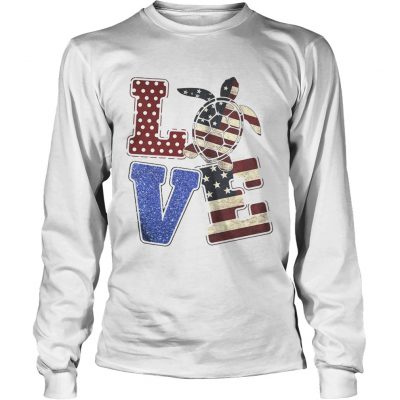 Love Turtle America Longsleeve Tee