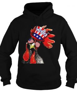 Merica chicken 4th of july Hoodie