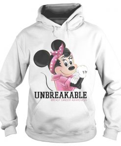 Minnie Mouse unbreakable breast cancer awareness Hoodie