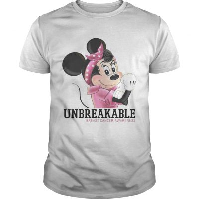 Minnie Mouse unbreakable breast cancer awareness Unisex Shirt
