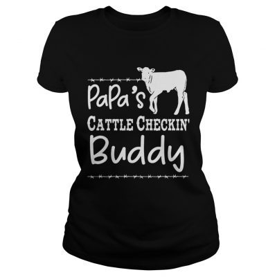 Papas cattle checkin buddy Ladies Tee
