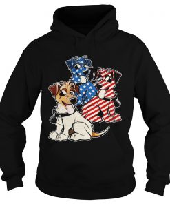 Parson Russell Terrier American Flag Hoodie