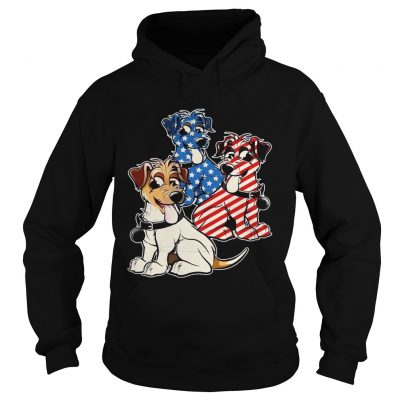Parson Russell Terrier American Flag Hoodie