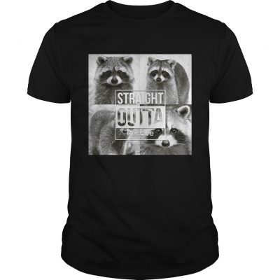 Racoon straight outta rescue Unisexe Shirt